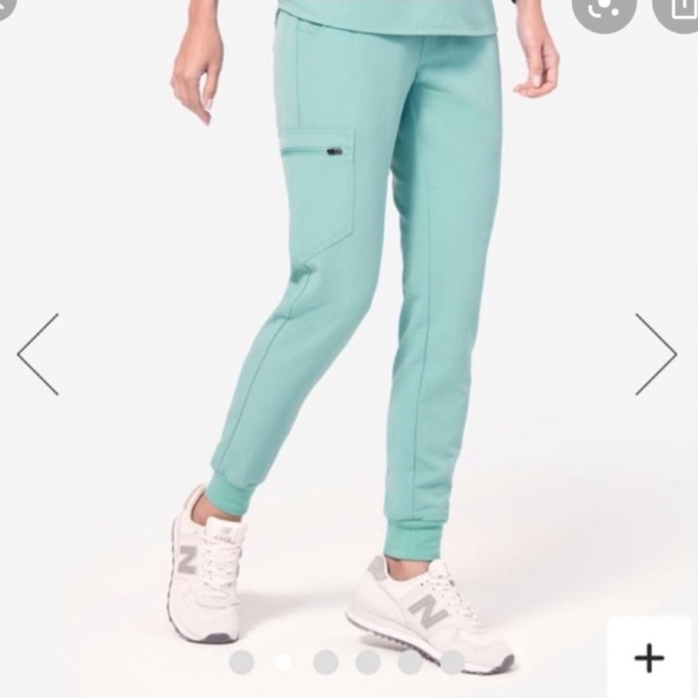 jogger figs scrub pants - sea glass